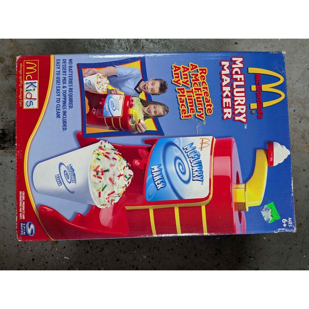 McDonald's McFlurry Maker Toy Kit Spin Master Vintage McKids Open Box